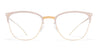 Ottica Mondello Roma - Mykita - 10087103 - ELBA - CHAMPAGNE GOLD / AURORE RX - stainless steel - shape Cat-eye - Gold, White - EYEWEAR - EYEGLASSES - Donna,Women - lens Clear - Made In Germany