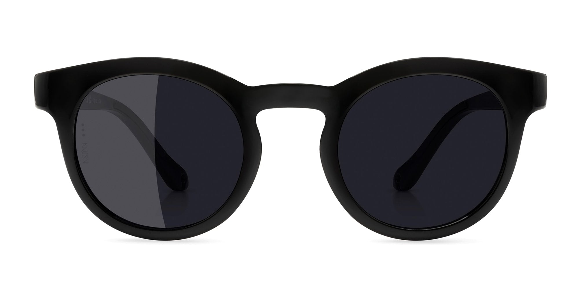  VZUM POLAR GREY - Tr90 - shape Panto - Black - EYEWEAR - SUNGLASSES - Unisex,Uomo,Donna,Women,Men - lens Grey - Made In Italy