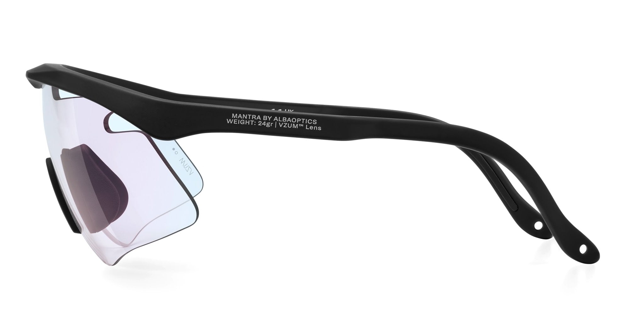 Ottica Mondello Roma - Alba Optics - 8050054518725 - MANTRA - BLACK / VZUM F-LENS FIRE - Tr90 - shape Mask - Black - EYEWEAR - SUNGLASSES - Unisex,Uomo,Donna,Women,Men - lens red - Made In Italy