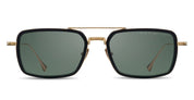 Ottica Mondello Roma - DITA - DTS134-53-02-Z - FLIGHT.008 - MATTE BLACK / GOLD - Titanium - shape Navigator - Black, gold - EYEWEAR - SUNGLASSES - Unisex,Uomo,Donna,Women,Men - lens Green - Made In Japan