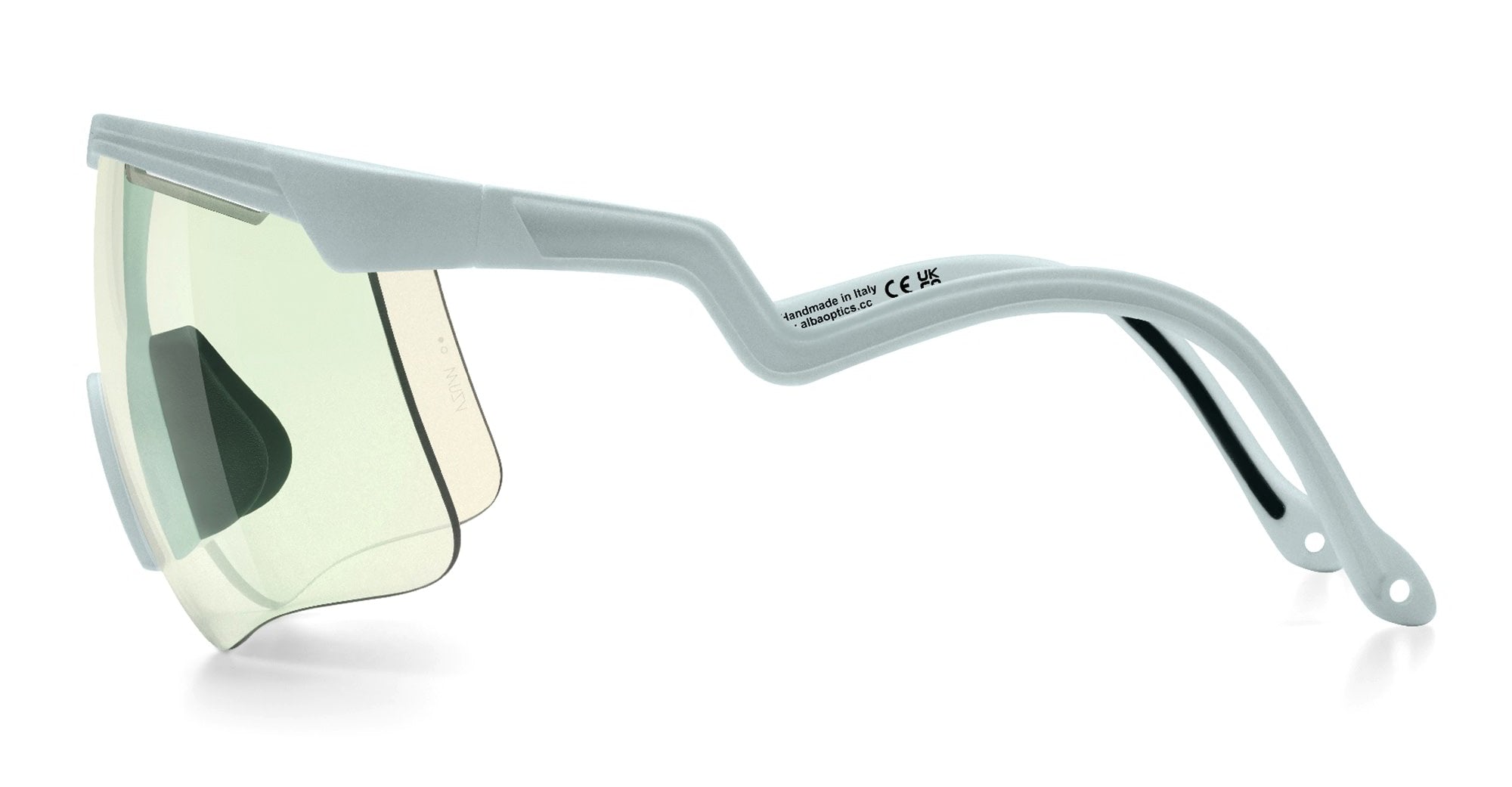 Ottica Mondello Roma - Alba Optics - 8050054517728 - DELTA - ICE / VZUM F-LENS BTL - Tr90 - shape Mask - grey - EYEWEAR - SUNGLASSES - Unisex,Uomo,Donna,Women,Men - lens blue green - Made In Italy