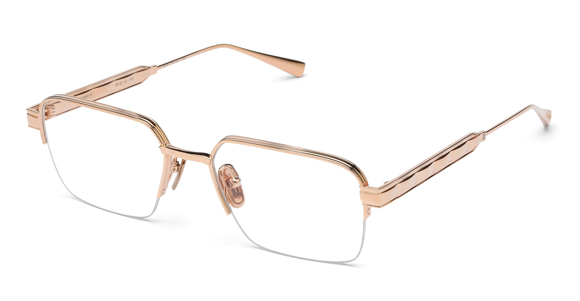 Ottica Mondello Roma - Balmain - BPX-178C-55 - SERGEANT II - ROSE GOLD RX - Titanium - shape Ractangular - rose gold - EYEWEAR - EYEGLASSES - Donna,Women - lens Clear - Made In Japan