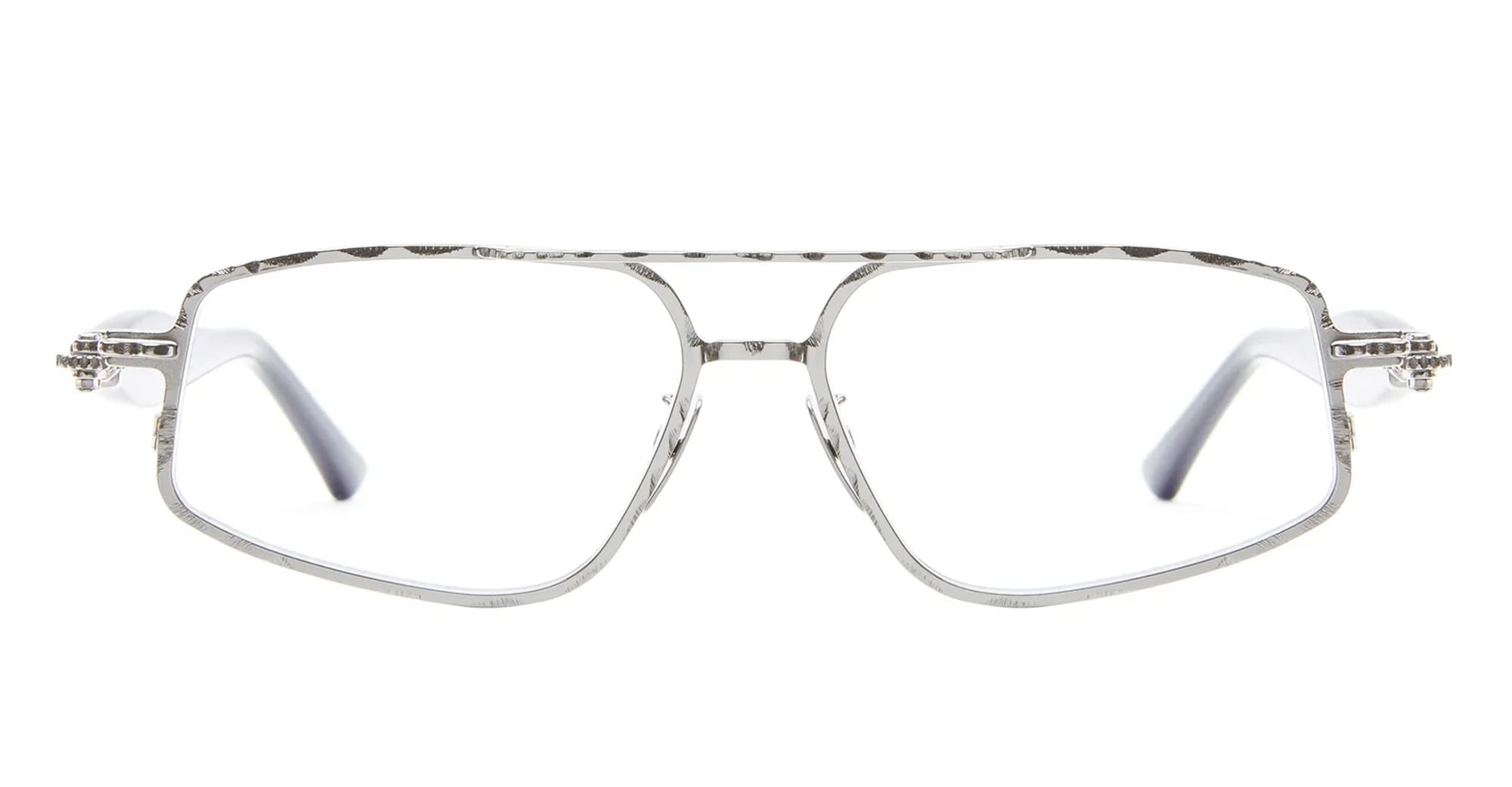 Ottica Mondello Roma - Kuboraum - KROJ73SI000000OP - MASK J73 SI - SILVER RX - Metal - shape Oval - Silver - EYEWEAR - EYEGLASSES - Unisex,Uomo,Donna,Women,Men - lens Clear - Made In Italy