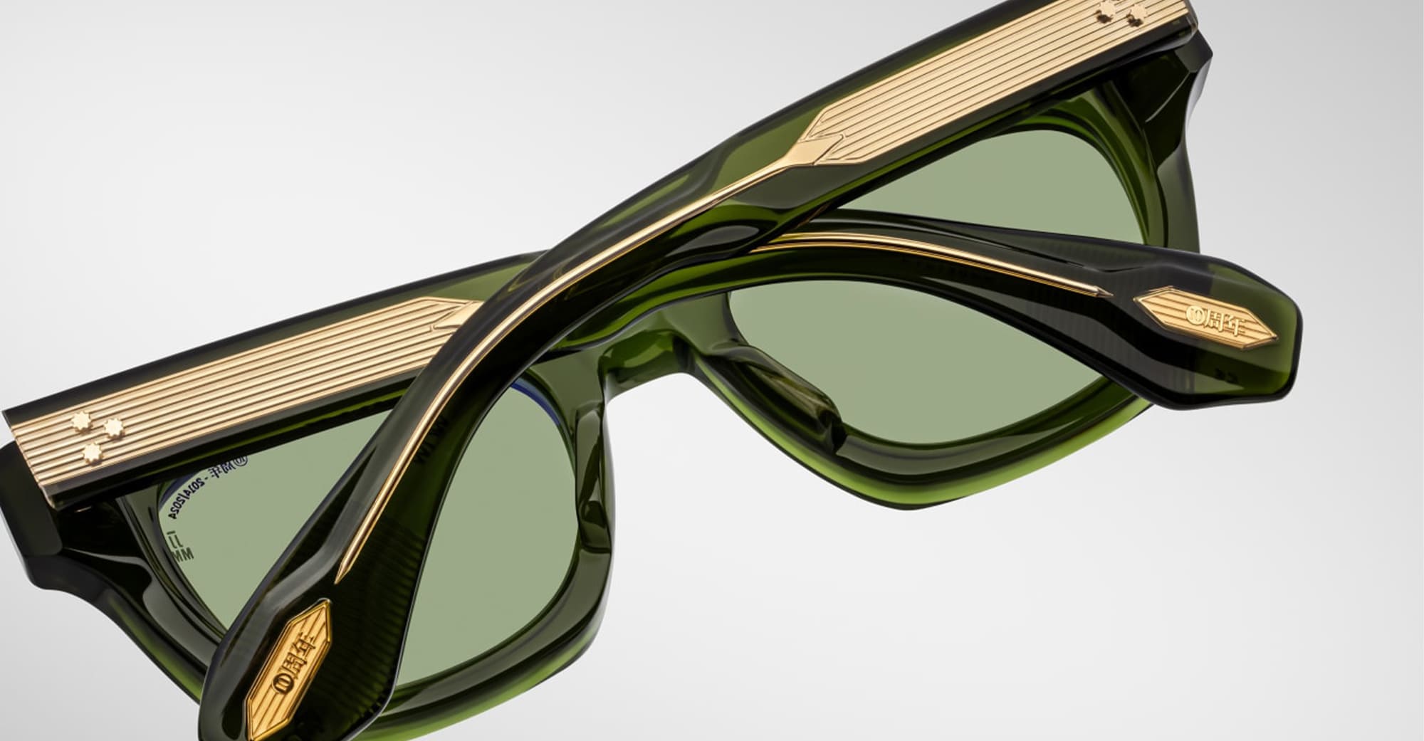 Ottica Mondello Roma - Jacques Marie Mage - JMMDE-10Y4 - DECADE COLLECTION: DEALAN - ROVER - Acetate - shape Squared - green - EYEWEAR - SUNGLASSES - Uomo,Men - lens Green - Made In Japan