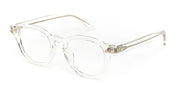 Ottica Mondello Roma - Julius Tart - JTPL-002N - AR 46X22 - CLEAR CRYSTAL RX - Acetate - shape Panto - transparent - EYEWEAR - EYEGLASSES - Unisex,Uomo,Donna,Women,Men - lens Clear - Made In Japan