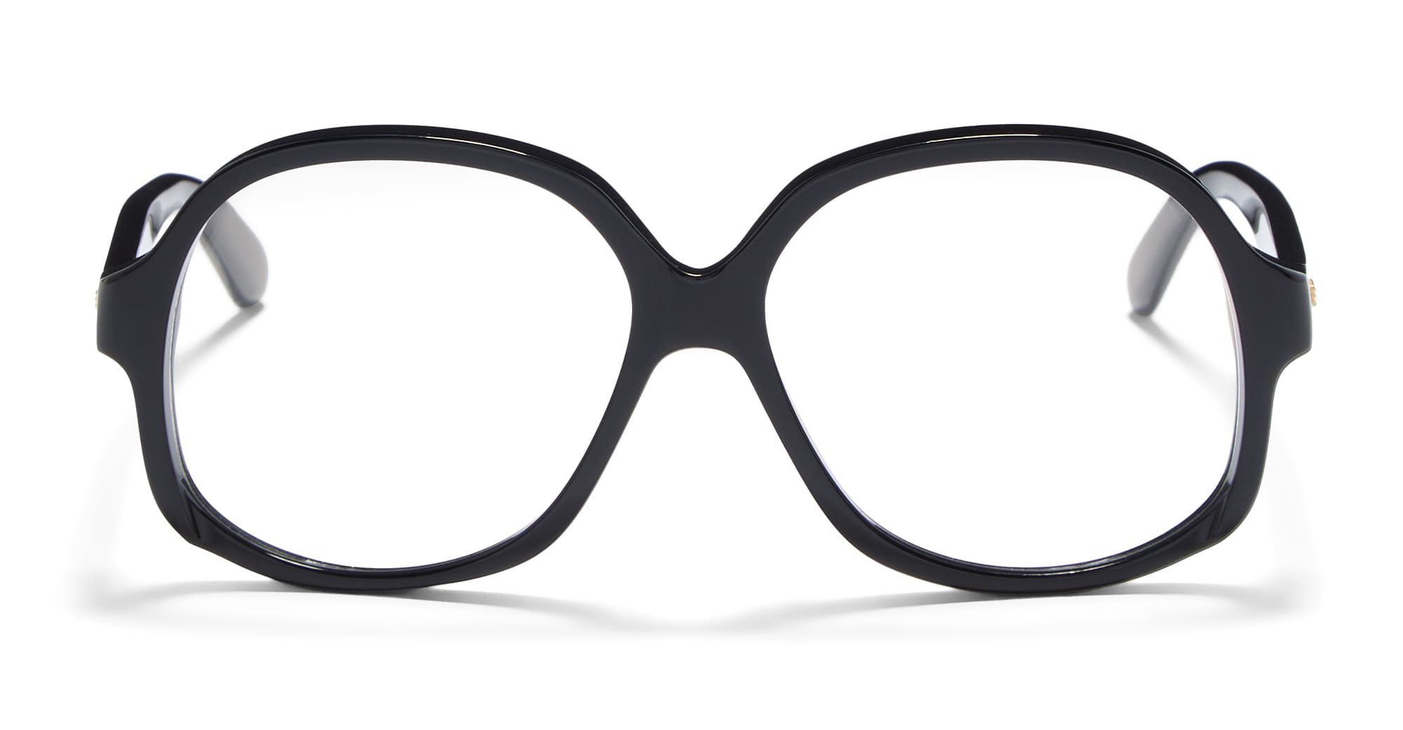  V-LIGHT GOLD RX - Acetate - shape Round - Black, gold - EYEWEAR - EYEGLASSES - Donna,Women - lens Clear - Made In Japan