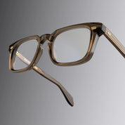 Ottica Mondello Roma - Cutler and Gross - CGOP-1416-49-05 - 1416 - BROWN CRYSTAL RX - Acetate - shape Squared - brown - EYEWEAR - EYEGLASSES - Unisex,Uomo,Donna,Women,Men - lens Clear - Made In Italy