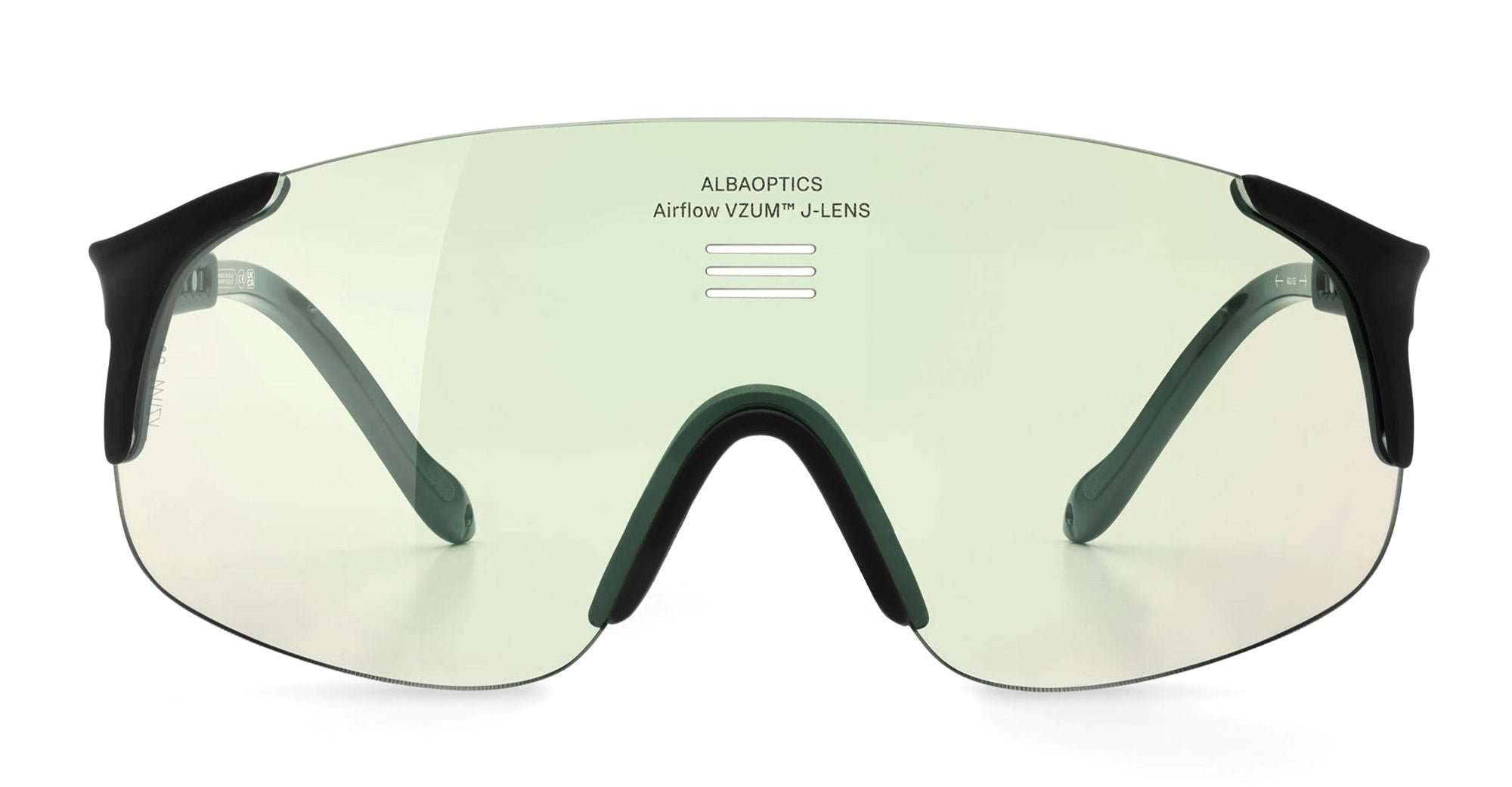  VZUM F-LENS BTL - Tr90 - shape Mask - Black - EYEWEAR - SUNGLASSES - Unisex,Uomo,Donna,Women,Men - lens blue green - Made In Italy