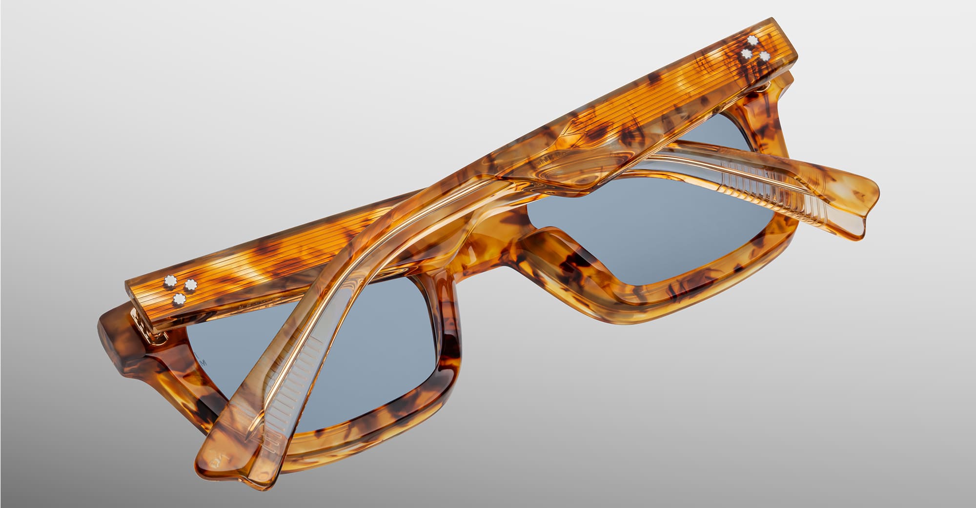 Ottica Mondello Roma - Jacques Marie Mage - JMMCB-13U - CASABLANCA - CAIRO - Acetate - shape Rectangular - Havana - EYEWEAR - EYEGLASSES - Unisex,Uomo,Donna,Women,Men - lens Blue - Made In Japan