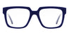 Ottica Mondello Roma - Kuboraum - KRO0K3RB000000OP - MASK K3 RB - ROYAL BLUE RX - Acetate - shape Squared - blue - EYEWEAR - EYEGLASSES - Unisex,Uomo,Donna,Women,Men - lens Clear - Made In Italy