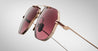 Ottica Mondello Roma - Jacques Marie Mage - J-ESN-JG-S4022-OS - REYNOLD - CHAMPAGNE - Titanium - shape Aviator - light gold - EYEWEAR - SUNGLASSES - Uomo,Men - lens red - Made In Japan