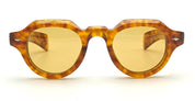Ottica Mondello Roma - Jacques Marie Mage - JMMKM-1R - KELLERMAN - CAMEL - Acetate - shape Panto - Havana - EYEWEAR - SUNGLASSES - Unisex,Uomo,Donna,Women,Men - lens yellow - Made In Japan
