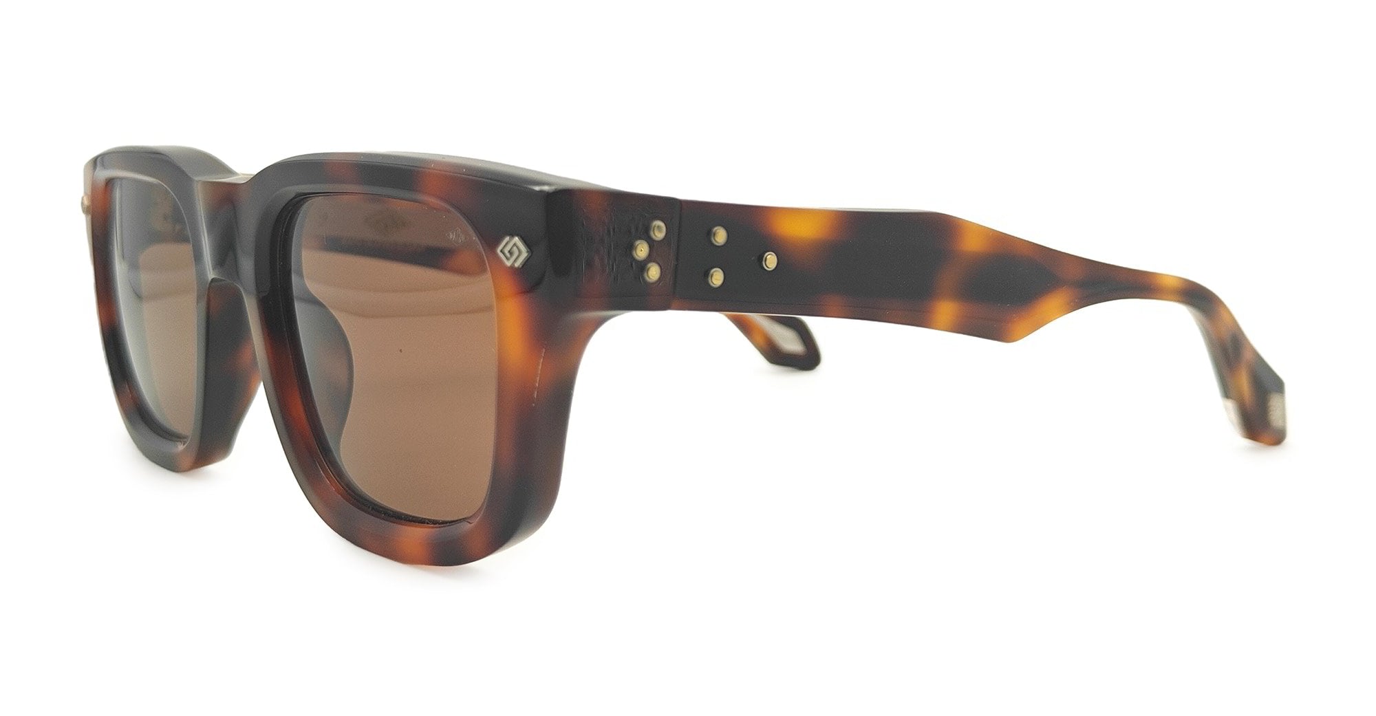 Ottica Mondello Roma - Daizo - A-S001e-H1-PG01 - PETE - HAVANA CLASSIC / GREEN LENS - Acetate - shape  - Havana - EYEWEAR - SUNGLASSES - Unisex,Uomo,Donna,Women,Men - lens  - Made In Japan