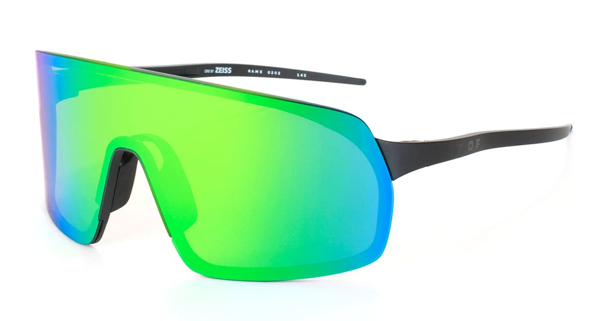  GREEN MCI LENS - Carbon fiber, grilamid - shape Mask - Black - EYEWEAR - SUNGLASSES - Uomo,Men - lens Green - Made In Italy