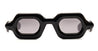 Ottica Mondello Roma - Paloceras - pebble-double-black-sx - PEBBLE - DOUBLE BLACK SX - Acetate - shape Squared - Black - EYEWEAR - SUNGLASSES - Unisex,Uomo,Donna,Women,Men - lens Gradient grey - Made In China