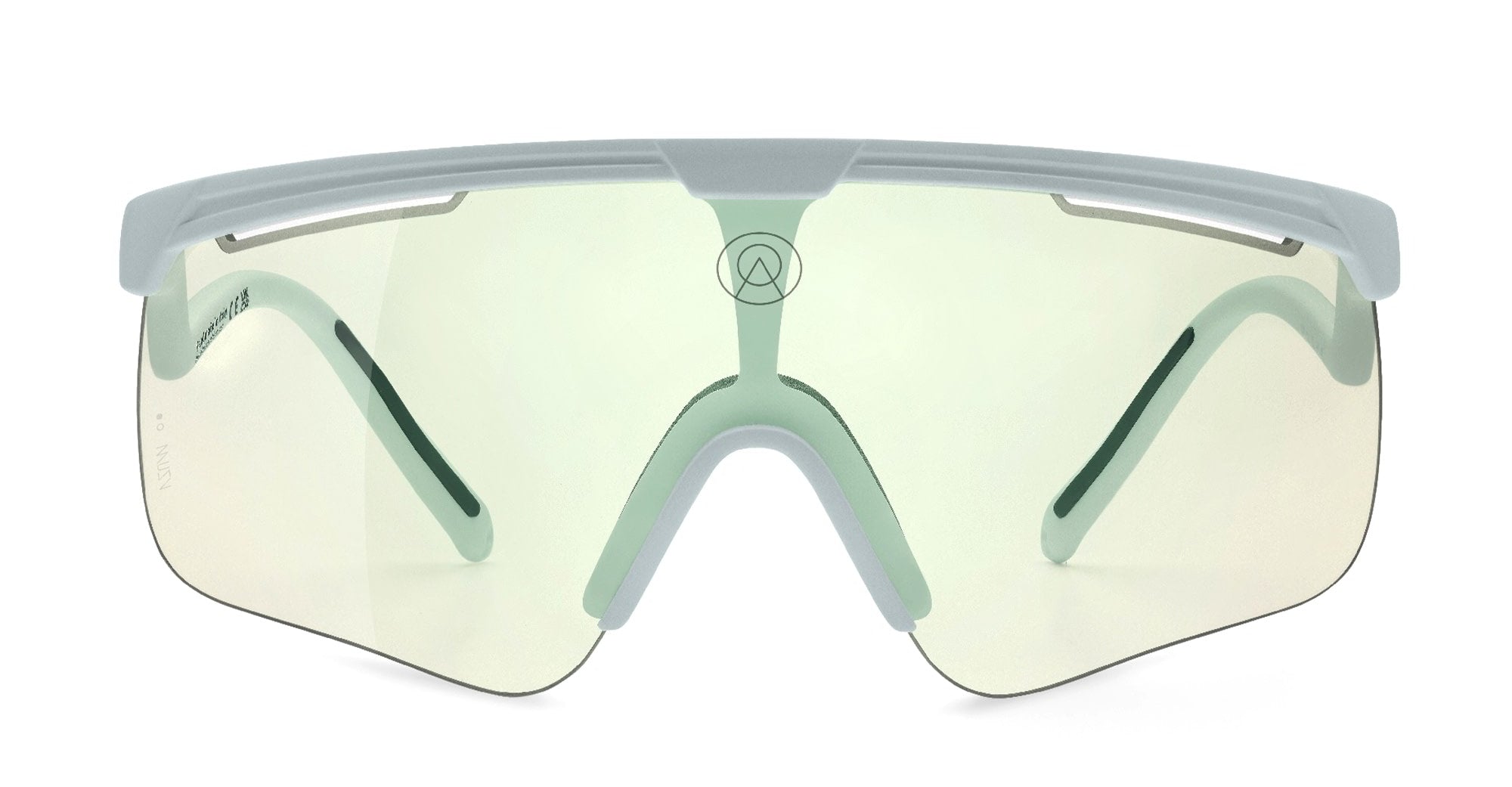  VZUM F-LENS BTL - Tr90 - shape Mask - grey - EYEWEAR - SUNGLASSES - Unisex,Uomo,Donna,Women,Men - lens blue green - Made In Italy
