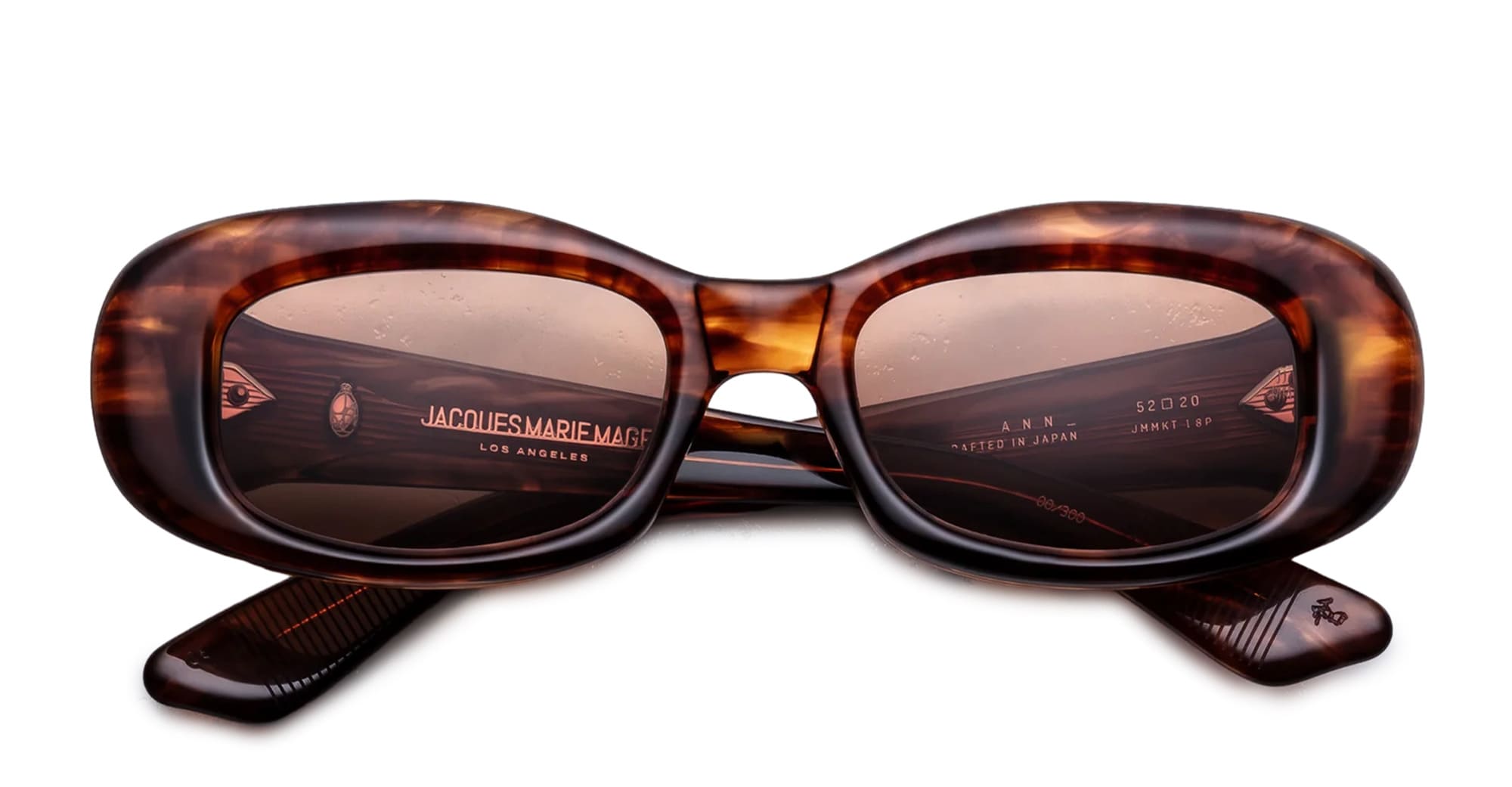 Ottica Mondello Roma - Jacques Marie Mage - JMMKT-18P - ANN - BOURBON - Acetate - shape Oval - Havana - EYEWEAR - SUNGLASSES - Unisex,Uomo,Donna,Women,Men - lens Brown - Made In Japan