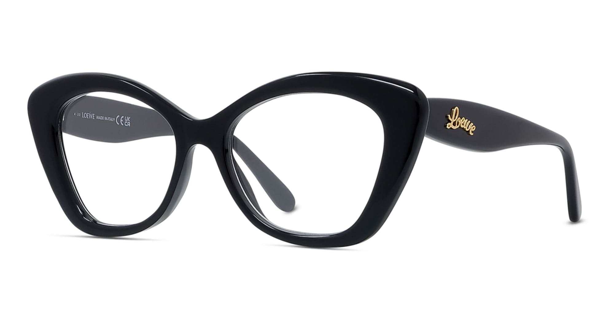 Ottica Mondello Roma - Loewe - LW50067I52001 - LW50067I - BLACK RX - Acetate - shape Cat-eye - Black - EYEWEAR - EYEGLASSES - Donna,Women - lens Clear - Made In Italy