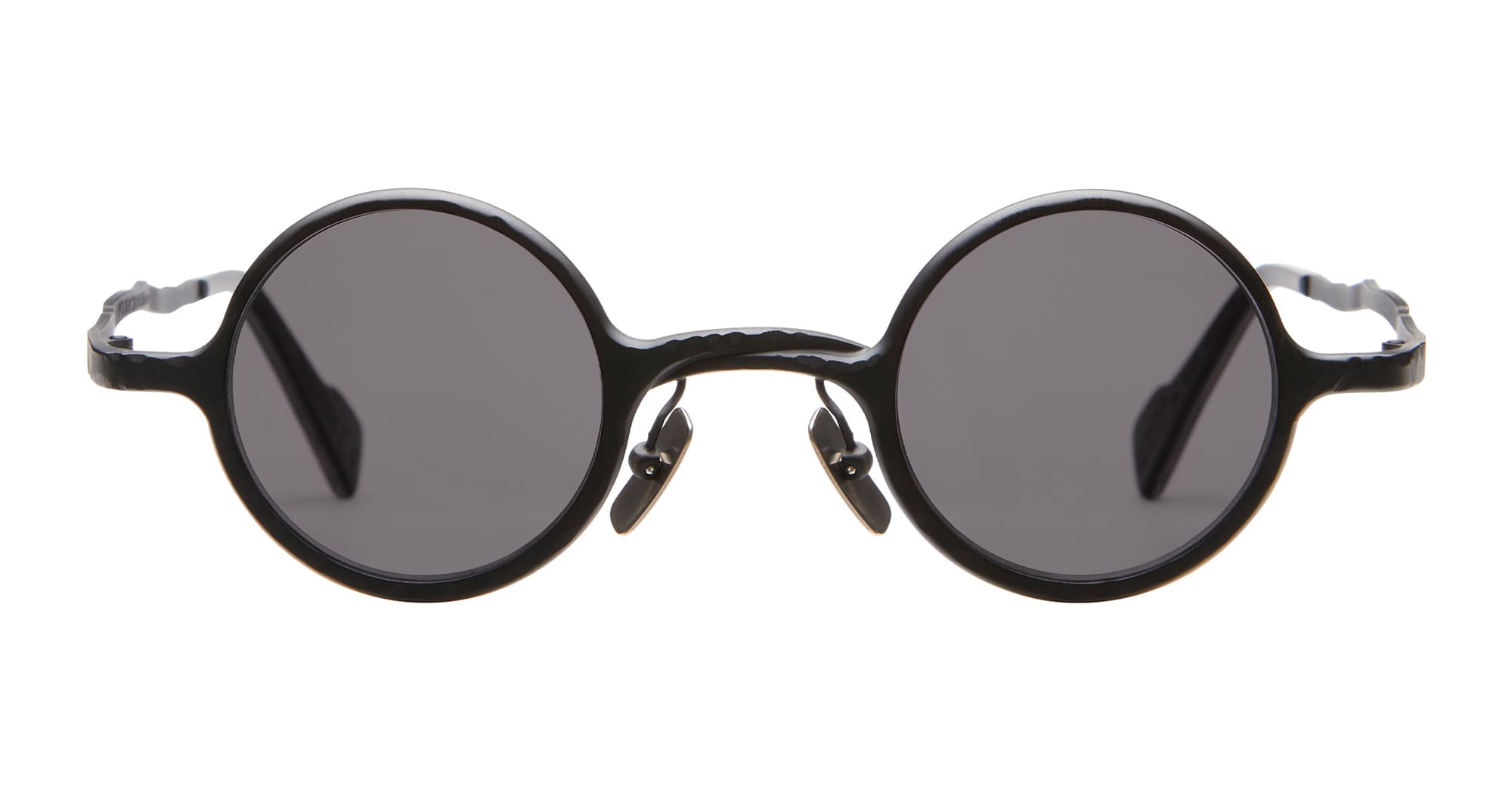 Ottica Mondello Roma - Kuboraum - KRSZ17BM0000002Y - MASK Z17 - BLACK MATT - metal, acetate - shape  Round - Black - EYEWEAR - SUNGLASSES - Uomo,Men - lens dark grey - Made In Italy