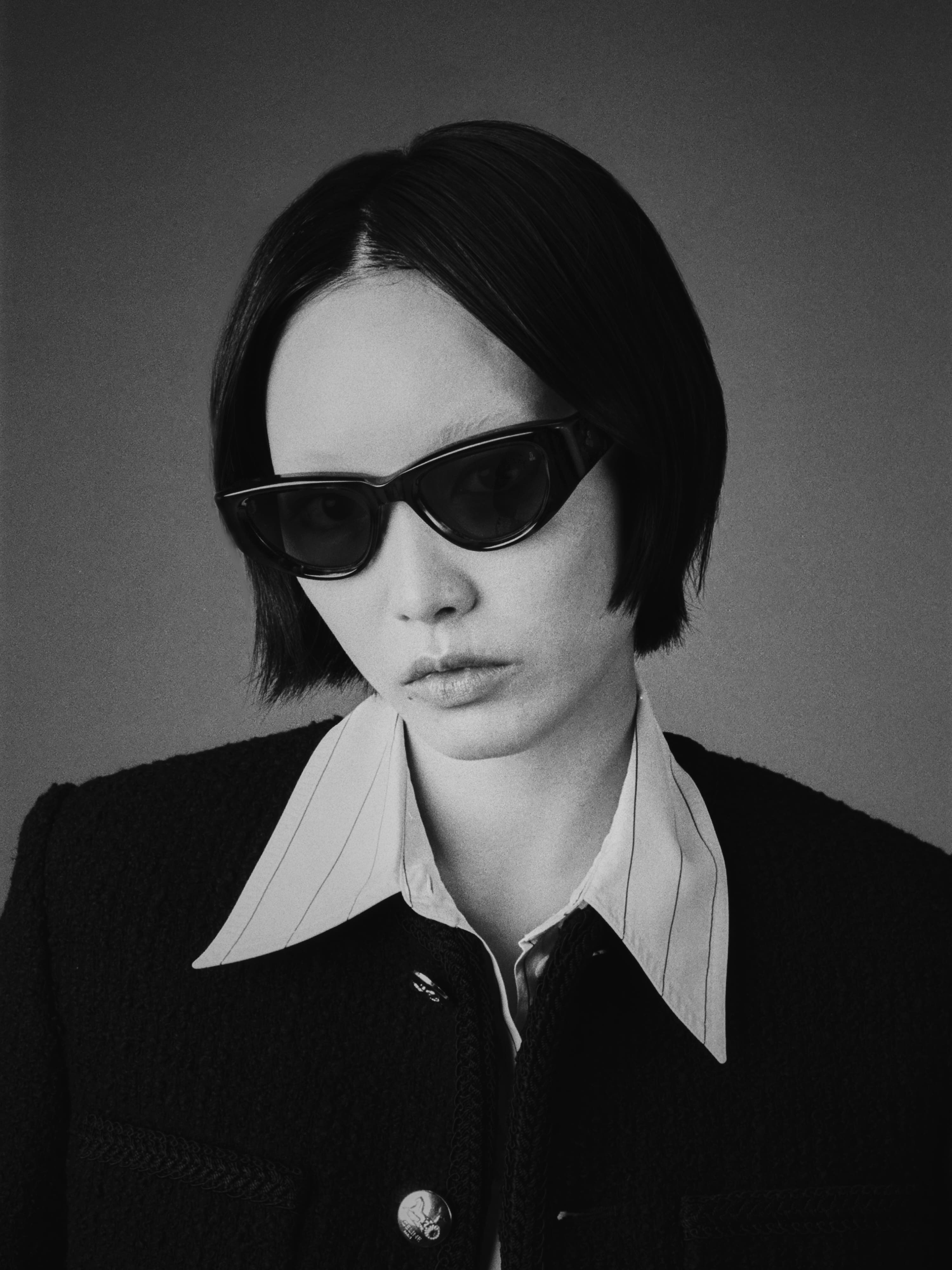 Ottica Mondello Roma - Jacques Marie Mage - J-ESN-SM-S6011A-OS - SEYMOUR - NEXT 11 - Acetate - shape Cat-eye - Black - EYEWEAR - SUNGLASSES - Donna,Women - lens Gradient black - Made In Japan