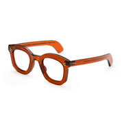 Ottica Mondello Roma - Max Pittion - MXPL-002H - POLITICIAN 44 X 28 - FRENCH BEER DARK RX - Acetate - shape Round - brown - EYEWEAR - EYEGLASSES - Unisex,Uomo,Donna,Women,Men - lens Clear - Made In Japan
