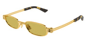 Ottica Mondello Roma - Bottega Veneta - BV1381S-002 - BV1381S-002 - GOLD - Metal - shape Rectangular - Gold - EYEWEAR - SUNGLASSES - Unisex,Uomo,Donna,Women,Men - lens yellow - Made In Japan