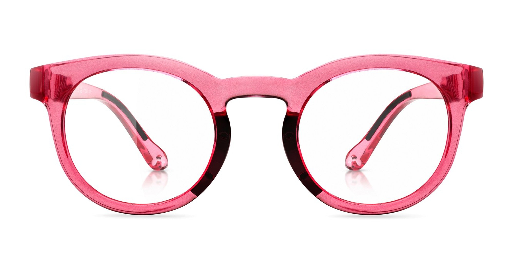 Ottica Mondello Roma - Alba Optics - 8050054517247 - ANVMA V.02 - CHERRY GLOSSY RX - Tr90 - shape Panto - pink - EYEWEAR - EYEGLASSES - Unisex,Uomo,Donna,Women,Men - lens Clear - Made In Italy