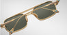 Ottica Mondello Roma - Jacques Marie Mage - JMMDVR-40 - LAST FRONTIER VI - DEAVER - GOLD - Titanium - shape Rectangular - Gold - EYEWEAR - SUNGLASSES - Uomo,Men - lens Green - Made In Japan