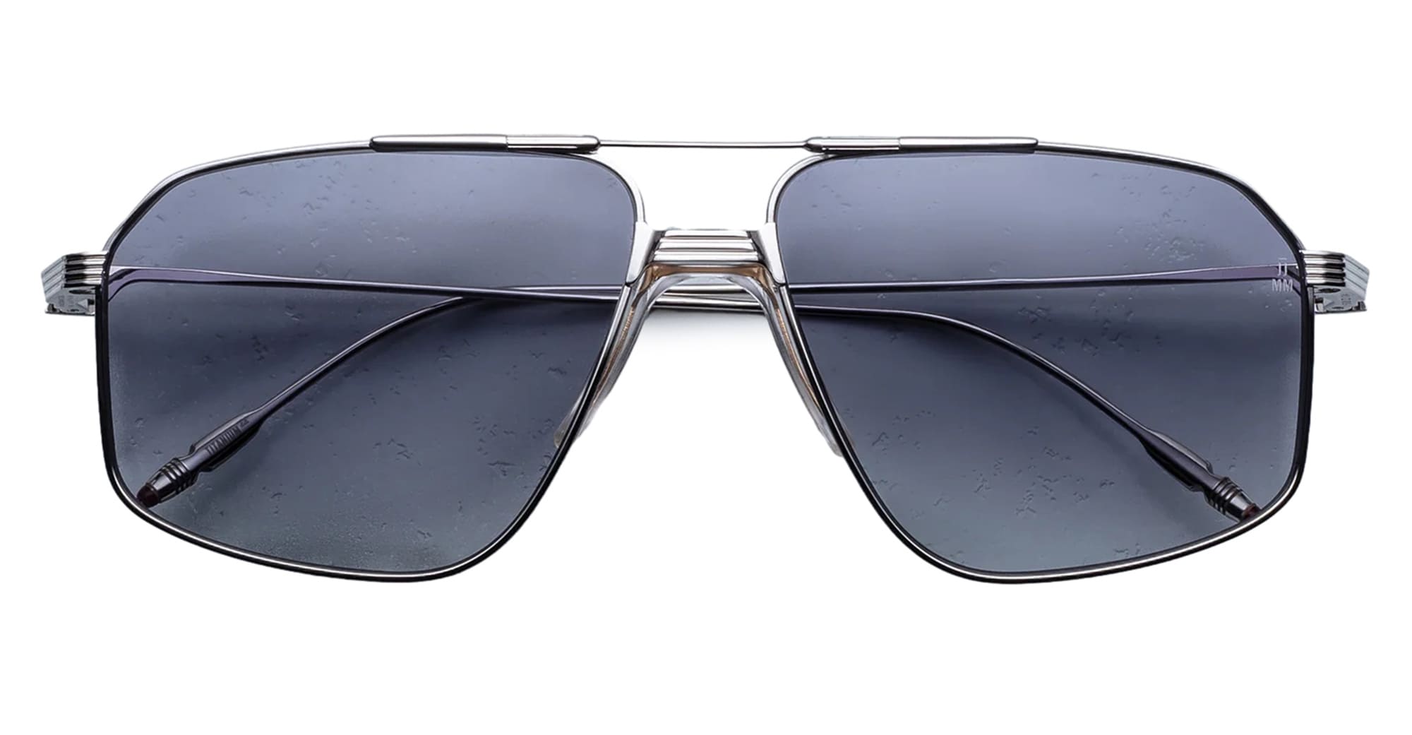 Ottica Mondello Roma - Jacques Marie Mage - JMMJG-15Z - JAGGER - SULFUR - Titanium - shape Aviator - Silver - EYEWEAR - SUNGLASSES - Uomo,Men - lens Grey - Made In Japan