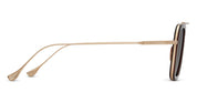Ottica Mondello Roma - DITA - 7806-W-RTB-GLD-52 - FLIGHT 006 - ROOT BEER / ANTIQUE WHITE GOLD - titanium, acetate - shape Pilot - brown, gold - EYEWEAR - SUNGLASSES - Unisex,Uomo,Donna,Women,Men - lens Gradient brown - Made In Japan