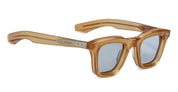 Ottica Mondello Roma - Jacques Marie Mage - JMMEC-14K - LECLAIR - SAFFRON - Acetate - shape Squared - brown - EYEWEAR - SUNGLASSES - Uomo,Men - lens Grey - Made In Japan