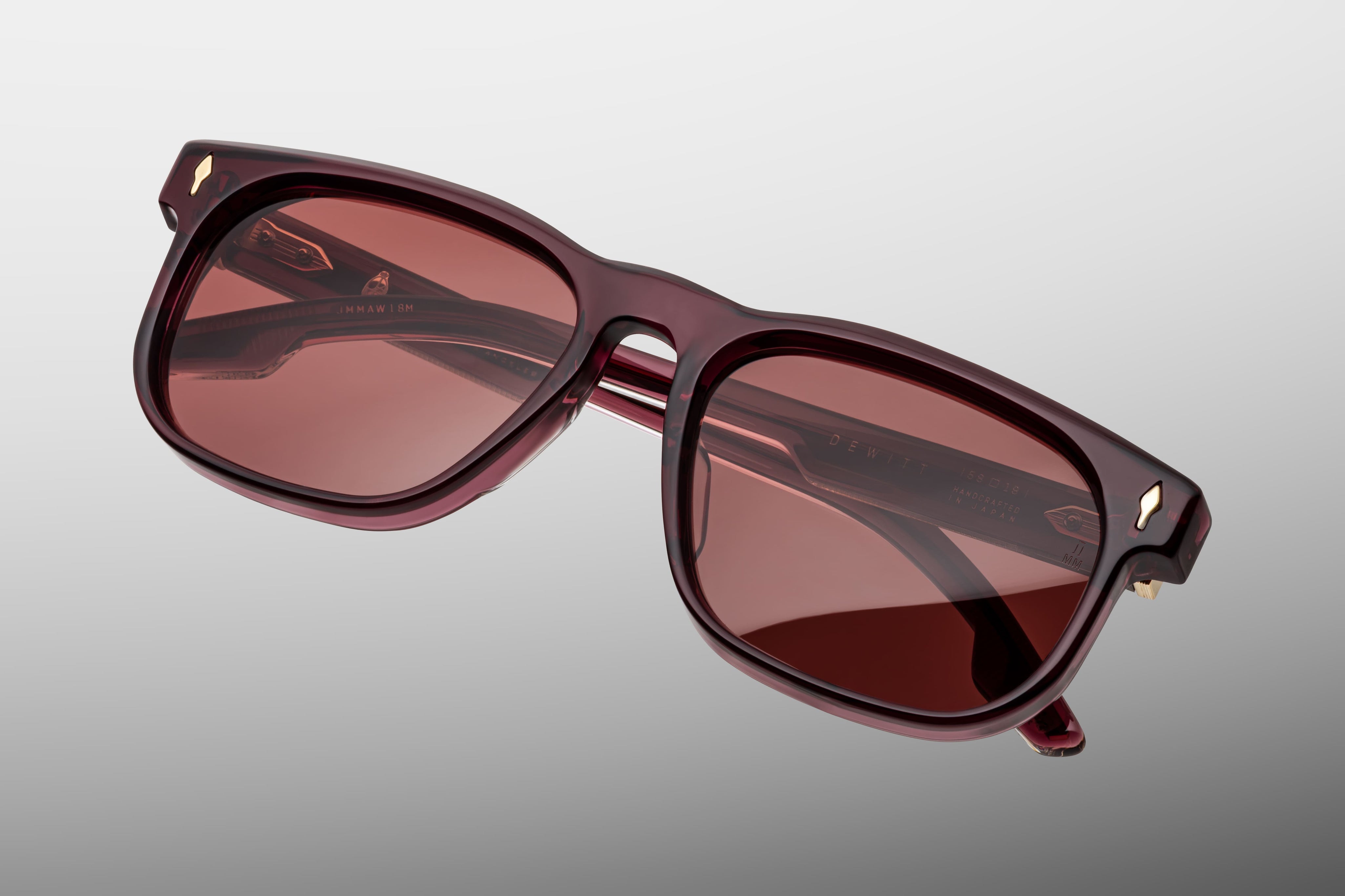 Ottica Mondello Roma - Jacques Marie Mage - JMMAW-18M - DEWITT - AMARENA - Acetate - shape Rectangular - red - EYEWEAR - SUNGLASSES - Unisex,Uomo,Donna,Women,Men - lens red - Made In Japan