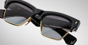 Ottica Mondello Roma - Jacques Marie Mage - JMMUB-11D - BUGSY - ECLIPSE 2 - Acetate, titanium - shape Clubmaster - Black - EYEWEAR - SUNGLASSES - Unisex,Uomo,Donna,Women,Men - lens Gradient black - Made In Japan