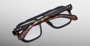 Ottica Mondello Roma - Jacques Marie Mage - JMMEVRX-15A - EVANS - NOIR 15 RX - Acetate - shape Navigator - Black - EYEWEAR - EYEGLASSES - Unisex,Uomo,Donna,Women,Men - lens Clear - Made In Japan