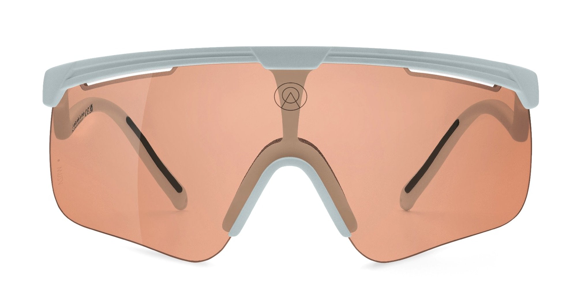 Ottica Mondello Roma - Alba Optics - 8050054517681 - DELTA - ICE / VZUM SALMON - Tr90 - shape Mask - grey - EYEWEAR - SUNGLASSES - Unisex,Uomo,Donna,Women,Men - lens Pink - Made In Italy