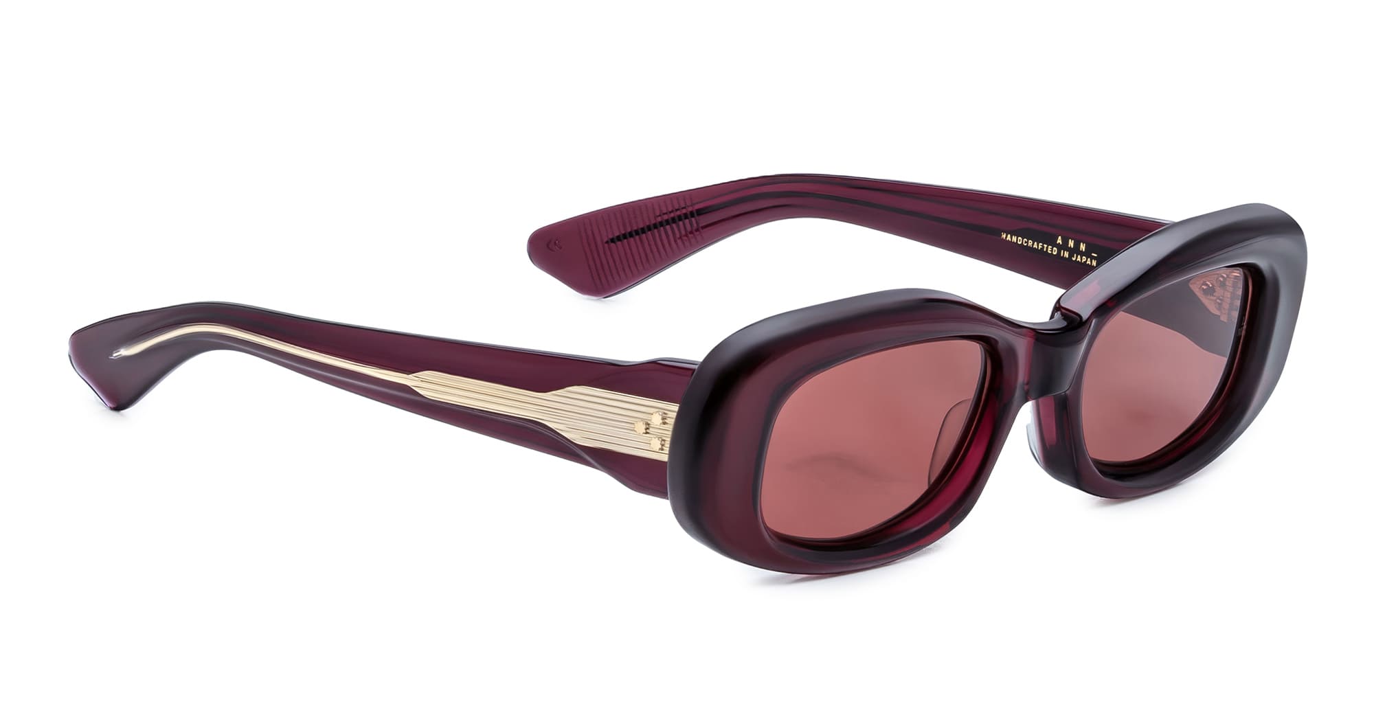 Ottica Mondello Roma - Jacques Marie Mage - JMMKT-18M - ANN - AMARENA - Acetate - shape Oval - red - EYEWEAR - SUNGLASSES - Unisex,Uomo,Donna,Women,Men - lens red - Made In Japan