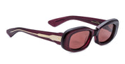 Ottica Mondello Roma - Jacques Marie Mage - JMMKT-18M - ANN - AMARENA - Acetate - shape Oval - red - EYEWEAR - SUNGLASSES - Unisex,Uomo,Donna,Women,Men - lens red - Made In Japan