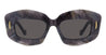 Ottica Mondello Roma - Loewe - LW40114I4963A - LW40114I - BLACK HORN - Acetate - shape Rectangular - Black - EYEWEAR - SUNGLASSES - Donna,Women - lens Grey - Made In Italy
