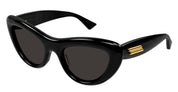Ottica Mondello Roma - Bottega Veneta - BV1282S-001 - BV1282S-001 - BLACK - Acetate - shape Cat-eye - Black - EYEWEAR - SUNGLASSES - Donna,Women - lens Grey - Made In Japan
