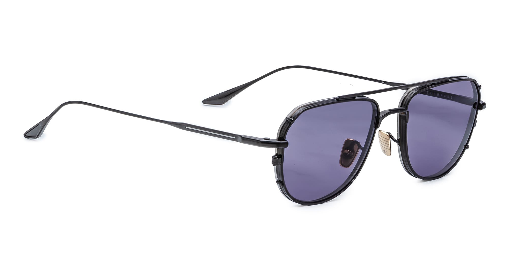 Ottica Mondello Roma - Jacques Marie Mage - JMMCEN-19J - CENDRAS - CORBEAU - Titanium - shape Pilot - Black - EYEWEAR - SUNGLASSES - Unisex,Uomo,Donna,Women,Men - lens Grey - Made In Japan