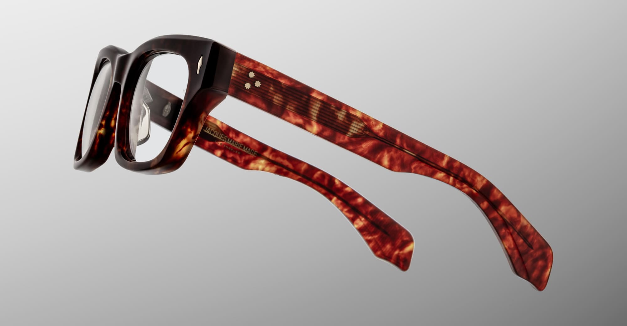 Ottica Mondello Roma - Jacques Marie Mage - JMMDEXRX-7U - DEALAN 53 - BRECCIA RX - Acetate - shape Squared - Havana - EYEWEAR - EYEGLASSES - Unisex,Uomo,Donna,Women,Men - lens Clear - Made In Japan