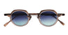 Ottica Mondello Roma - Sato - REVATI-T-AB-AS-1 - REVATI - ANTIQUE BRONZE / ANTIQUE SILVER - Titanium - shape Round - bronze brown - EYEWEAR - SUNGLASSES - Uomo,Men - lens Gradient blue - Made In Japan