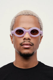 Ottica Mondello Roma - Paloceras - pebble-lilac-dream-rx - PEBBLE - LILAC DREAM RX - Acetate - shape Oval - violet - EYEWEAR - SUNGLASSES - Unisex,Uomo,Donna,Women,Men - lens Brown - Made In China