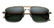 Ottica Mondello Roma - Jacques Marie Mage - JMMER-12M - EARL - MUSKET - Titanium - shape Navigator - Gold - EYEWEAR - SUNGLASSES - Unisex,Uomo,Donna,Women,Men - lens Green - Made In Japan