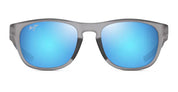 Ottica Mondello Roma - Maui Jim - MJ0597S-004 - MELEMELE - MATTE TRANSPARENT GREY / BLUE HAWAII - nylon - shape Rectangular - grey - EYEWEAR - SUNGLASSES - Unisex,Uomo,Donna,Women,Men - lens Blue - Made In Italy