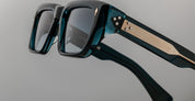 Ottica Mondello Roma - Jacques Marie Mage - JMMWK-9F - WALKER - INDIGO                                    - Acetate - shape Rectangular - blue - EYEWEAR - SUNGLASSES - Uomo,Men - lens Gradient blue - Made In Japan