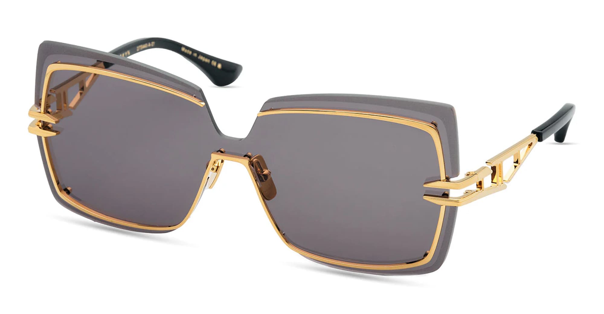 Ottica Mondello Roma - DITA - DTS440-A-01 - BROKYN -  YELLOW GOLD - Titanium - shape Butterfly - Gold - EYEWEAR - SUNGLASSES - Donna,Women - lens Grey - Made In Japan