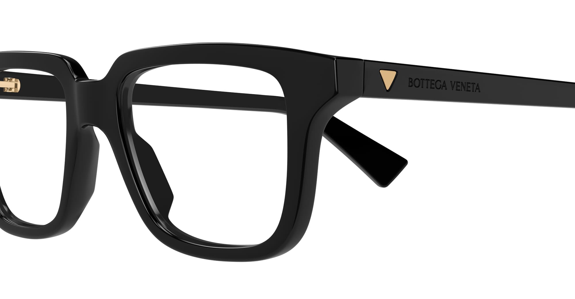 Ottica Mondello Roma - Bottega Veneta - BV1365O-005 - BV1365O-005 - BLACK RX - Metal - shape Squared - Black - EYEWEAR - EYEGLASSES - Unisex,Uomo,Donna,Women,Men - lens Clear - Made In Japan