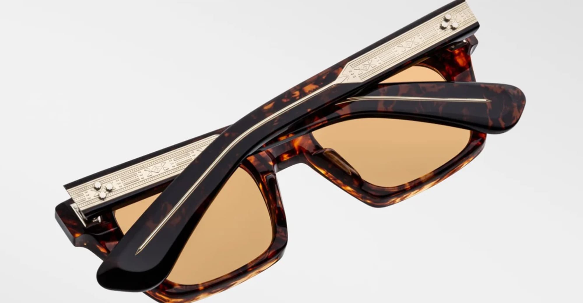 Ottica Mondello Roma - Jacques Marie Mage - JMMQU-15D - JOHNNY CASH BY JMM: QUENTIN - SAMOA - Acetate - shape Rectangular - Tortoise - EYEWEAR - SUNGLASSES - Uomo,Men - lens orange - Made In Japan