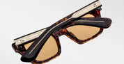 Ottica Mondello Roma - Jacques Marie Mage - JMMQU-15D - JOHNNY CASH BY JMM: QUENTIN - SAMOA - Acetate - shape Rectangular - Tortoise - EYEWEAR - SUNGLASSES - Uomo,Men - lens orange - Made In Japan